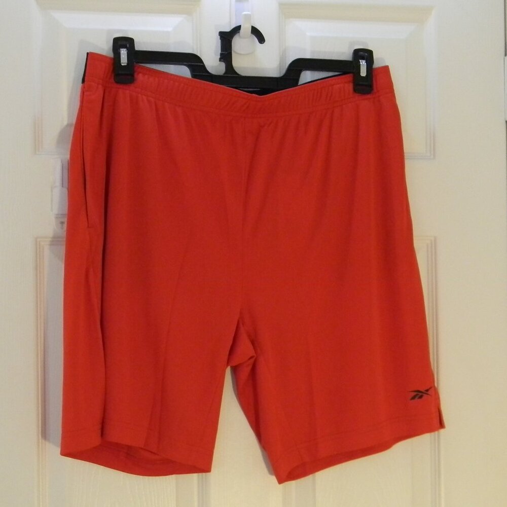 Reebok Knit Training Shorts Red Sz L NWT